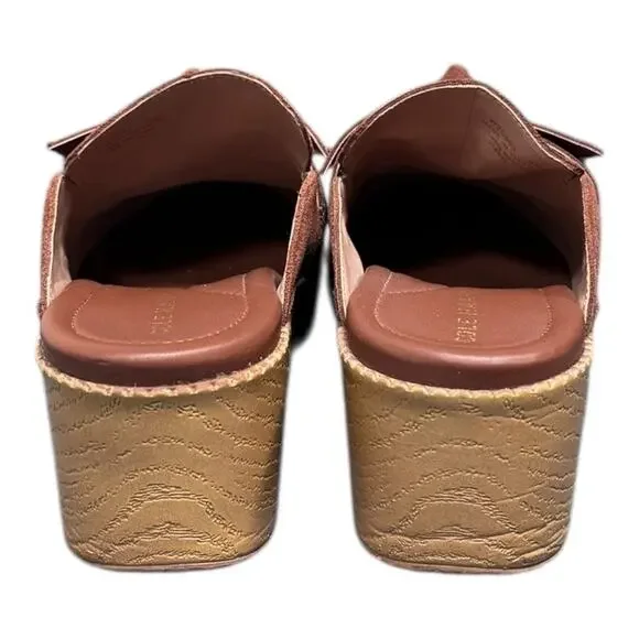 Cole Haan Brown Suede Mules with Bow - Size Women's 8 - Picture 3 of 5